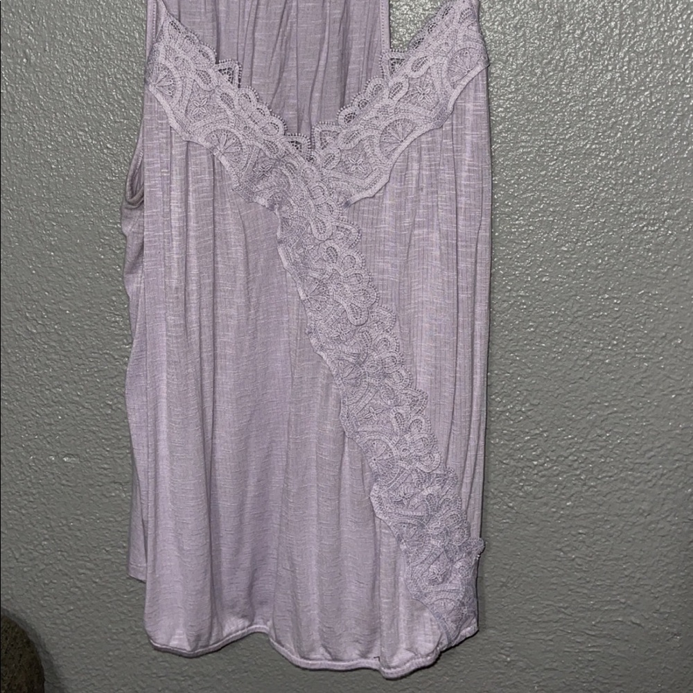 Maurices lavender cinched bottom tank top